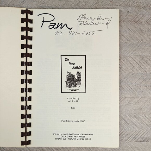 The Iron Skillet 1987 Vtg Louisiana Church Cookbook Cajun Creole Local Ethnic - Picture 3 of 8